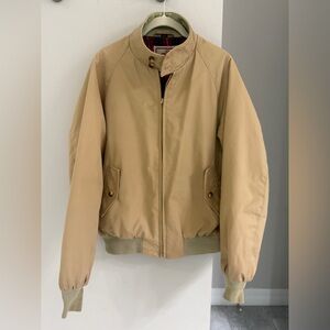 BARACUTA Van Heusen G9 Harrington Jacket Tan Red Tartan Vintage 80's 40R